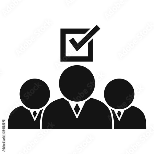 Group people headhunter icon. Simple illustration of group people headhunter vector icon for web design isolated on white background