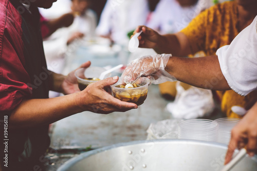 The hands of the poor receive food from the hands of the humane : The concept of feeding