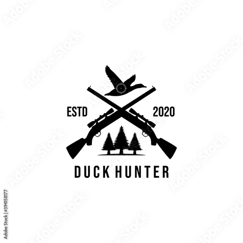 duck hunting logo, hunting badge or emblem © Prast-HF