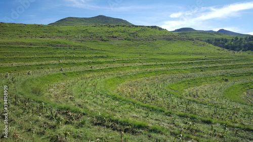 Farmland around the Maletsunyane Falls
