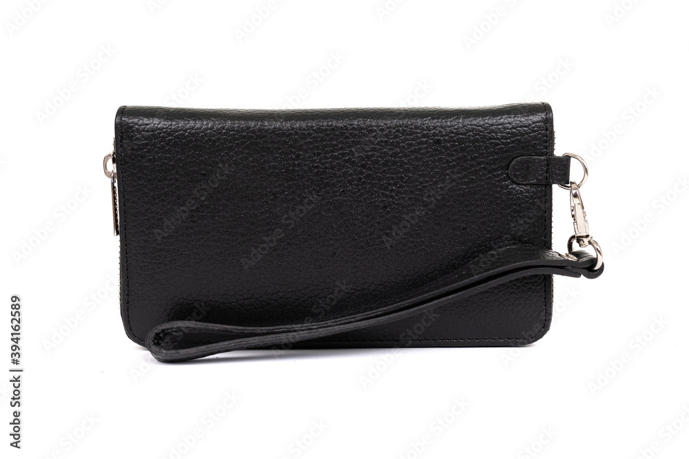 storage bag for money and keys on a white background close up storage bag for money and keys on a white background close up