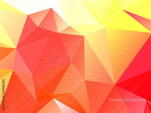 Abstract colorful triangular geometric crystal background