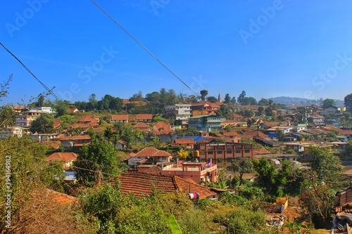 This is a view from the top of the hill at Coorg(The Scotland of India) near Madikeri in the Karnataka State of India.