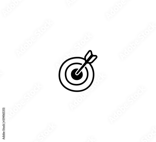 Direct Hit vector isolated icon illustration. Direct Hit icon