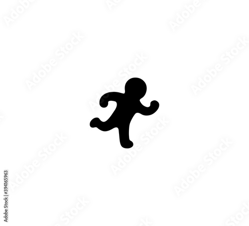 Running man vector isolated icon illustration. Running man icon