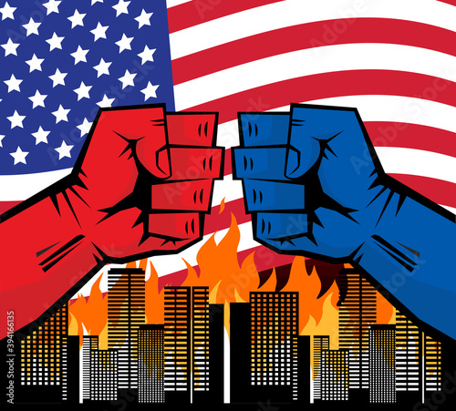 Fight American presidential election