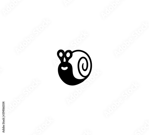 Snail vector isolated icon illustration. Snail icon