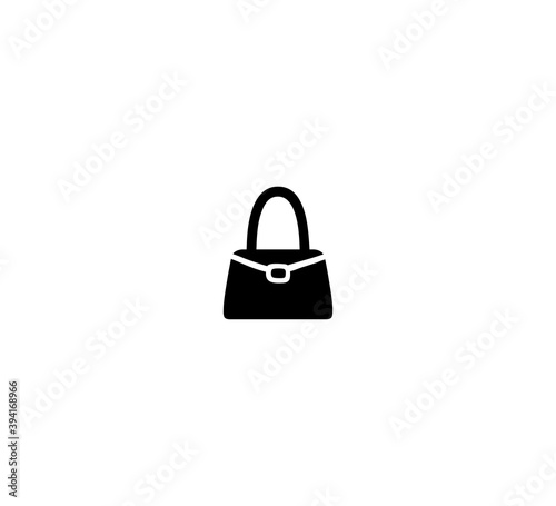 Woman hand bag vector isolated icon illustration. Woman bag icon