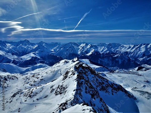 Paysage montagne, Alpes Huez, France photo