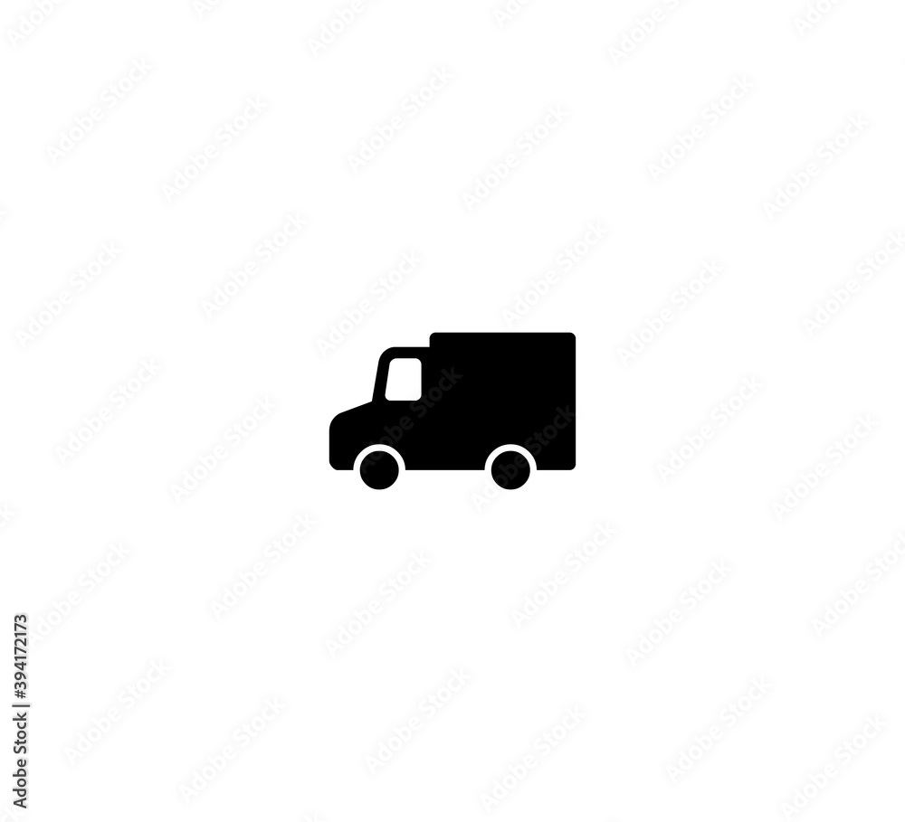 Delivery truck vector isolated icon illustration. Delivery truck icon Delivery truck vector isolated icon illustration. Delivery truck icon