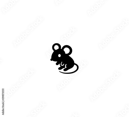 Mouse animal vector isolated icon illustration. Mouse icon