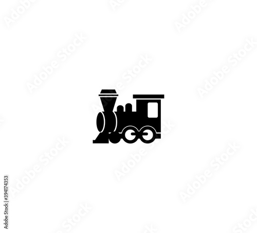Locomotive vector isolated icon illustration. Locomotive icon