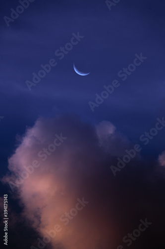 moon and clouds