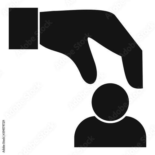 Recruiter young guy icon. Simple illustration of recruiter young guy vector icon for web design isolated on white background