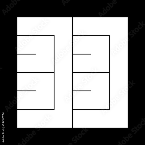 家紋　角字　いろは　は　羽