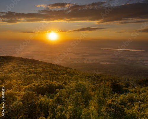 Sunset over the mountains Poland Lover Silesian
