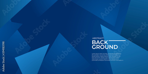 Blue abstract triangle background