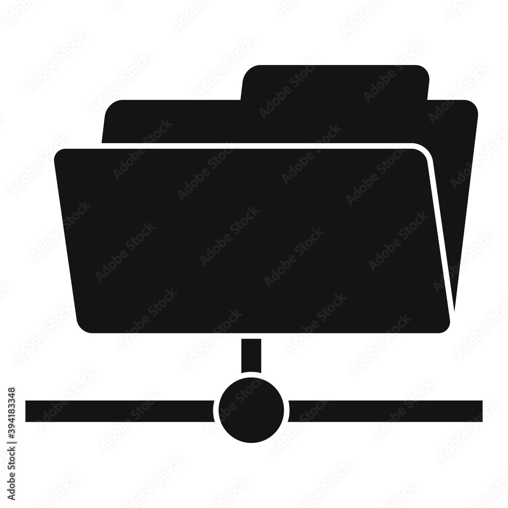 Server folder icon. Simple illustration of server folder vector icon for web design isolated on white background Server folder icon. Simple illustration of server folder vector icon for web design isolated on white background