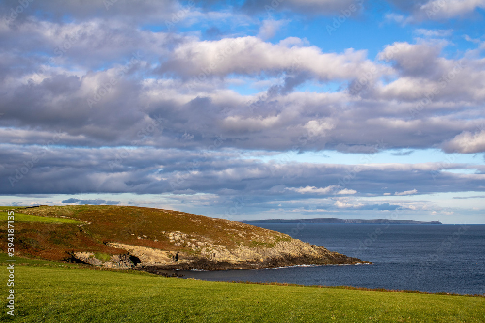 Panoramic view of the Irish Coastline and Atlantic Ocean from the Seven Heads County Cork Ireland. Panoramic view of the Irish Coastline and Atlantic Ocean from the Seven Heads County Cork Ireland.