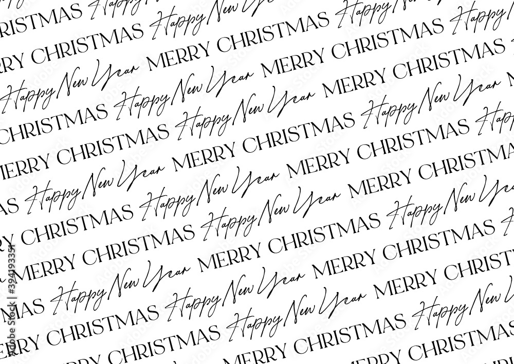 Merry Christmas and Happy new Year texture black