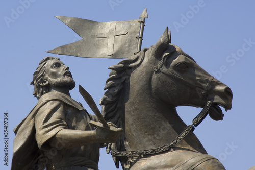 Historic town of Santiago de Queretaro, Statue of Santiago el Mayor, Province of Queretaro, Mexico, UNESCO World Heritage Site photo