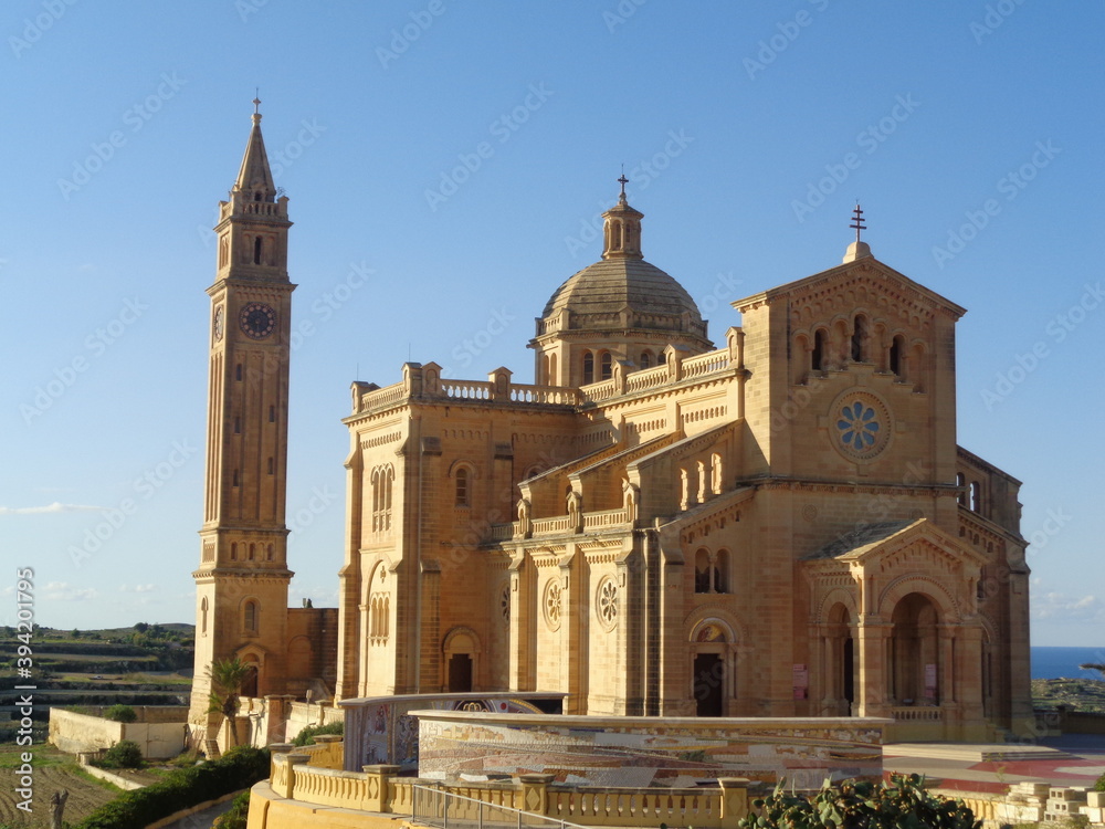Malta. Gozo island. Ta Pinu cathedral. october 2020.