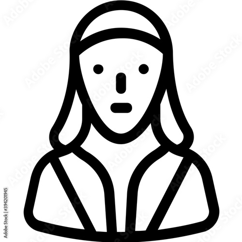 

Lady Line Vector Icon
