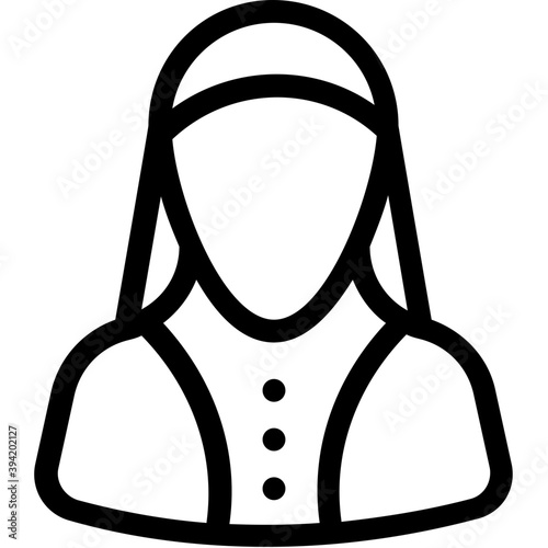 

Lady Line Vector Icon
