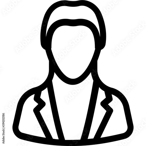 

Lady Line Vector Icon

