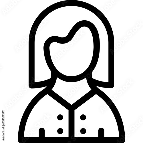 

Lady Line Vector Icon
