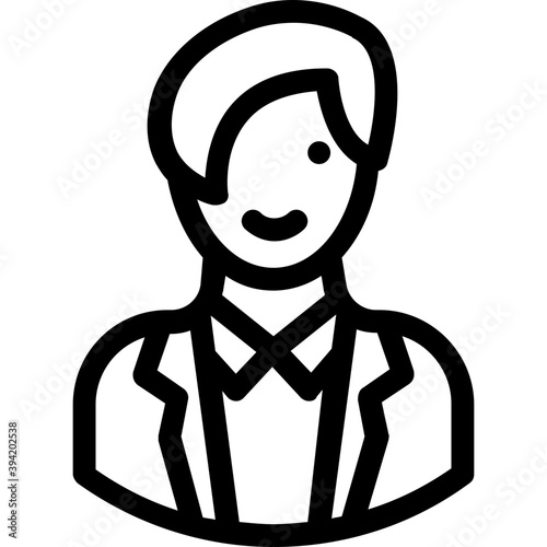 
Lady Line Vector Icon
