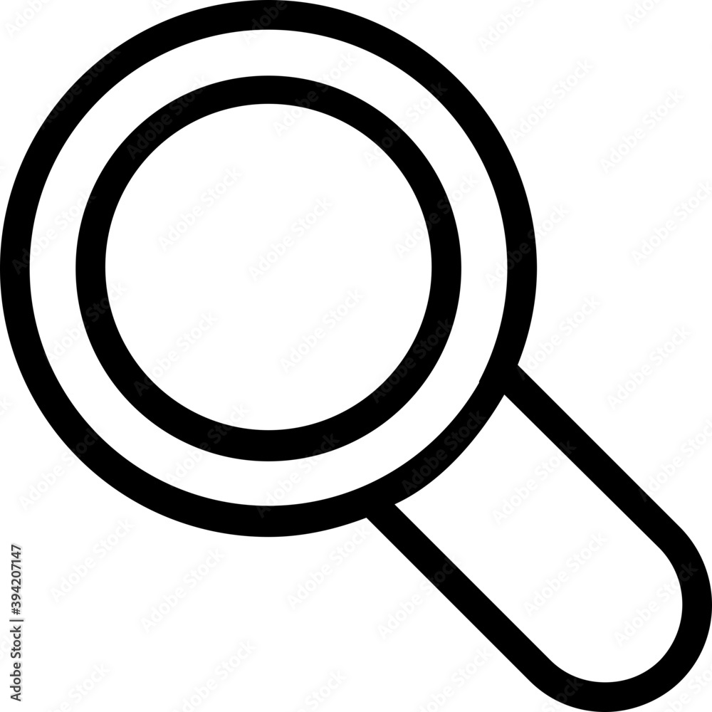 
Magnifier Vector Line Icon
