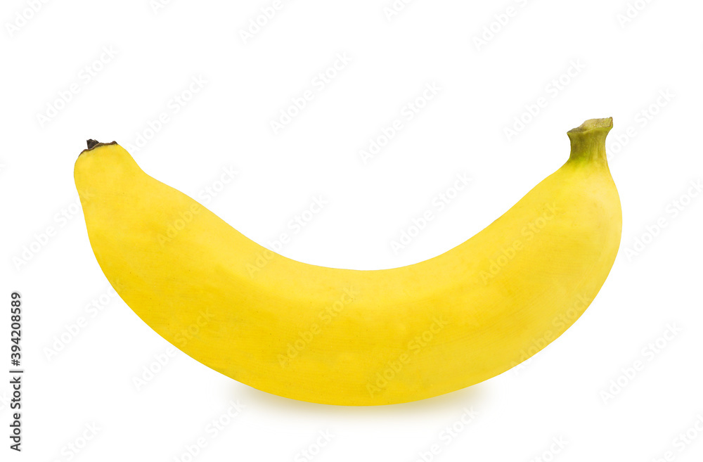 Banana. Ripe banana isolated on white background with clipping path