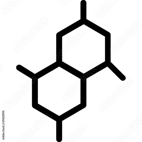 
Molecule Vector Line Icon
