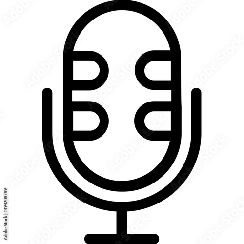
Mic Vector Line Icon
