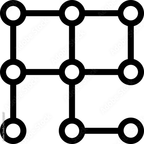 
Molecule Vector Line Icon
