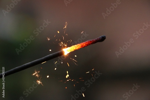 close up of a burning sparkler © Bianca