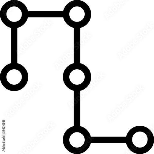 
Molecule Vector Line Icon
