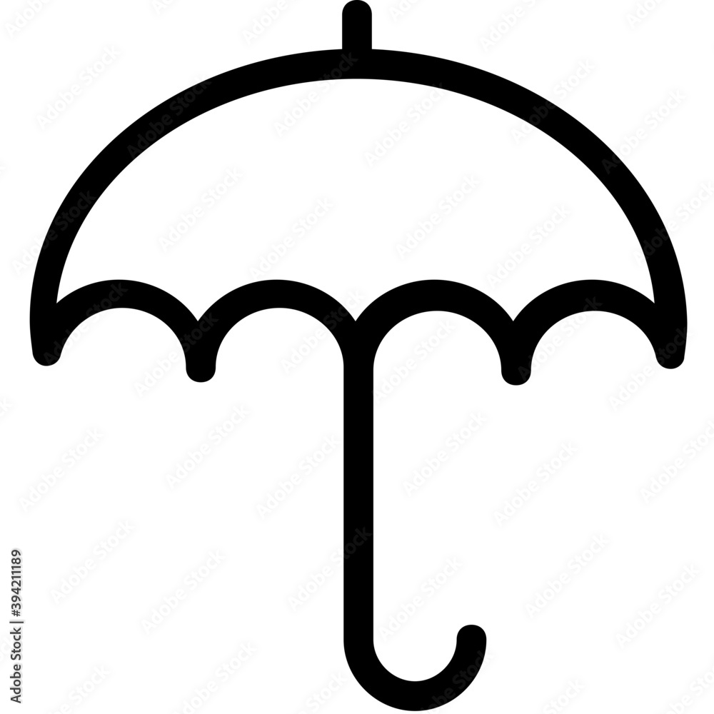 Umbrella Vector Line Icon
Umbrella Vector Line Icon