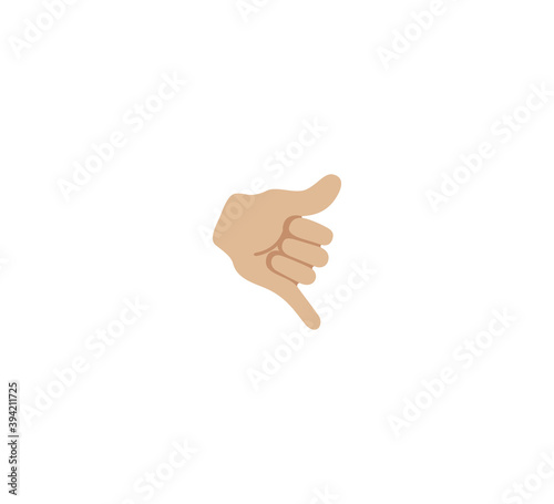 Call Me Hand emoji gesture vector isolated icon illustration. Call Me Hand gesture icon