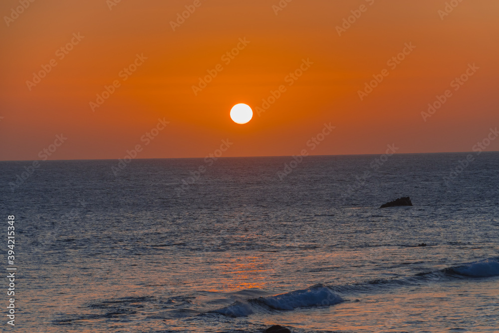 Sonnenuntergang am Atlantik auf La Gomera Querformat
