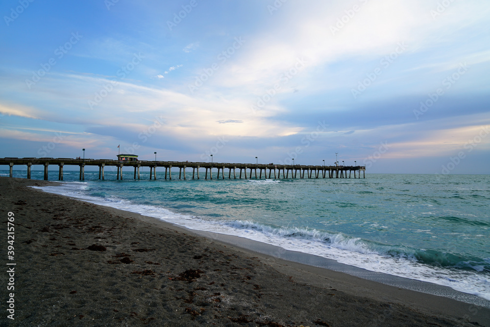 The pier in Venice Florida is great for catching sunsets and just looking at the Gulf of Mexico.