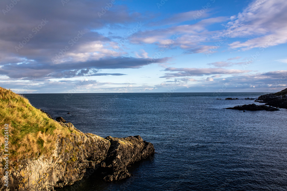 Panoramic view of the Irish Coastline and Atlantic Ocean from the Seven Heads County Cork Ireland. Panoramic view of the Irish Coastline and Atlantic Ocean from the Seven Heads County Cork Ireland.
