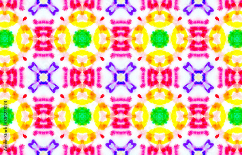 Abstract Watercolor Ethnic Print Design. 