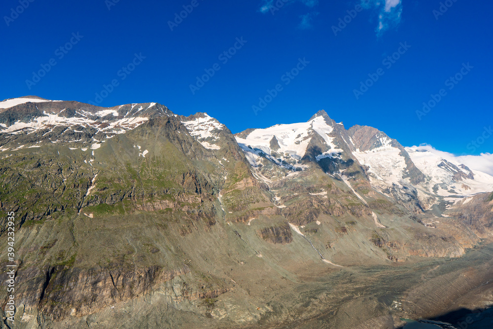 ponorama of grossglockner highest peak of Austria in europe.