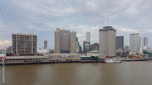 Mississippi River and New Orleans Skyline