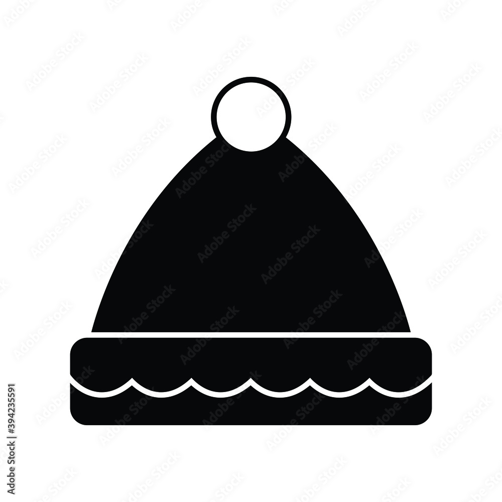 Naklejka premium Christmas icon for cap and wear