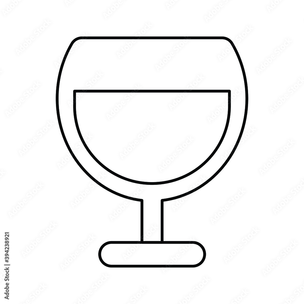 Christmas icon for glass and drink Christmas icon for glass and drink