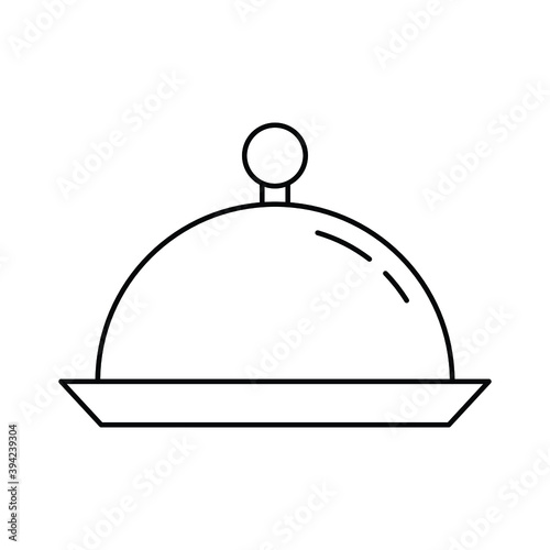 Christmas icon for dish and cover