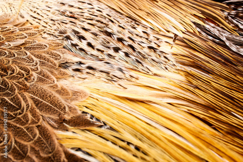 fly tying materials on a table